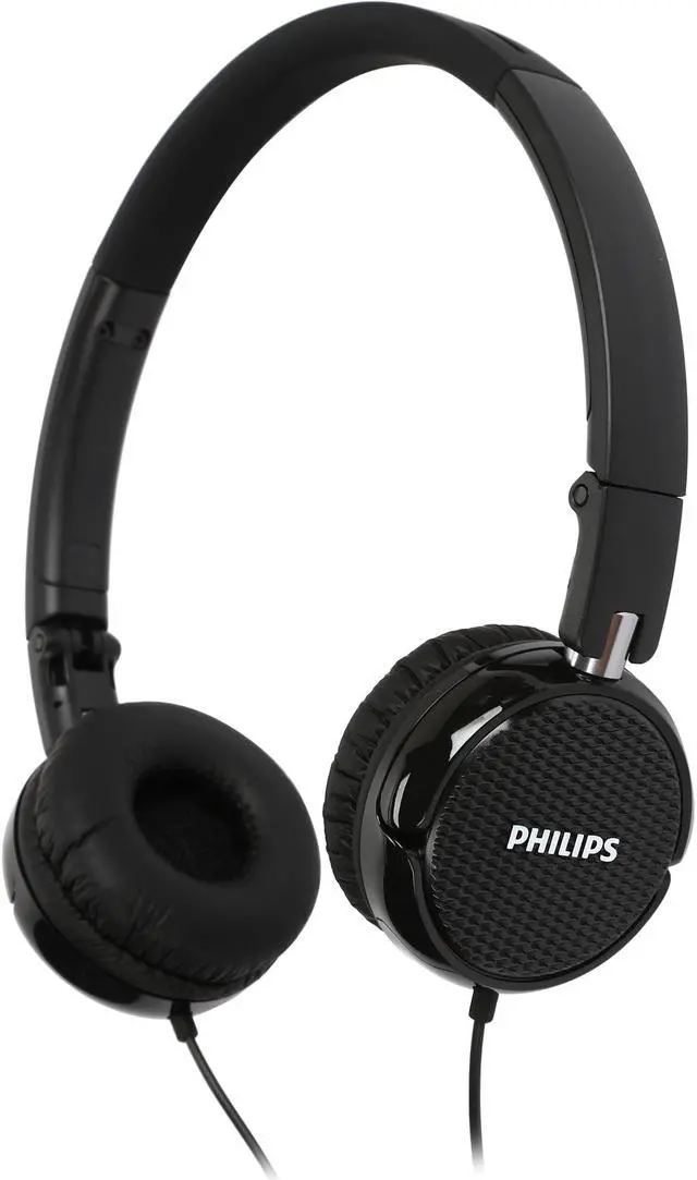 Main image of PHILIPS FS3BK On Ear Foldable Headphones - Black