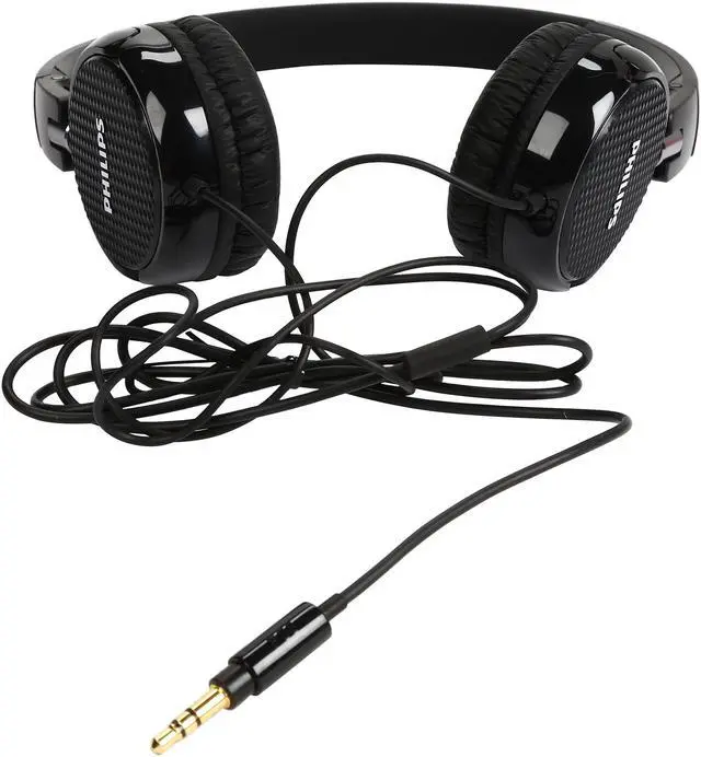 Alt view image 7 of 9 - PHILIPS FS3BK On Ear Foldable Headphones - Black