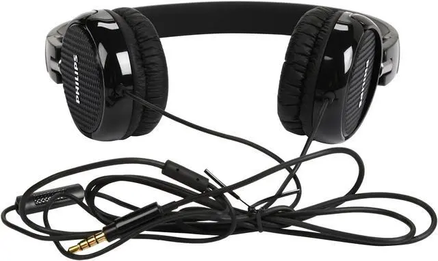 Alt view image 7 of 7 - Philips FS3MBK with Mic On-Ear Headphones