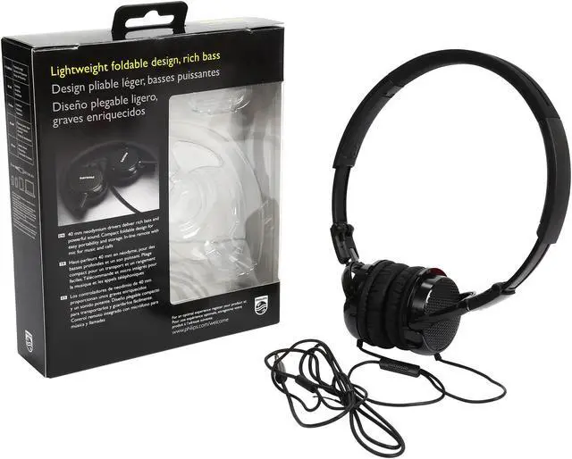 Alt view image 8 of 7 - Philips FS3MBK with Mic On-Ear Headphones