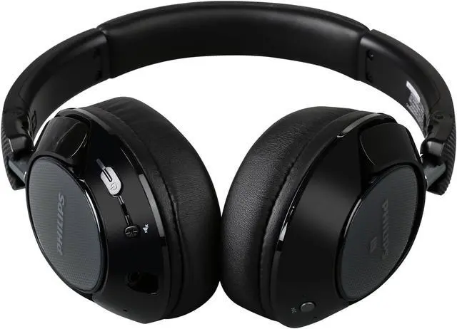 Alt view image 6 of 7 - PHILIPS SHB9850NC/27 Wireless Noise Cancelling Over-ear Headphones