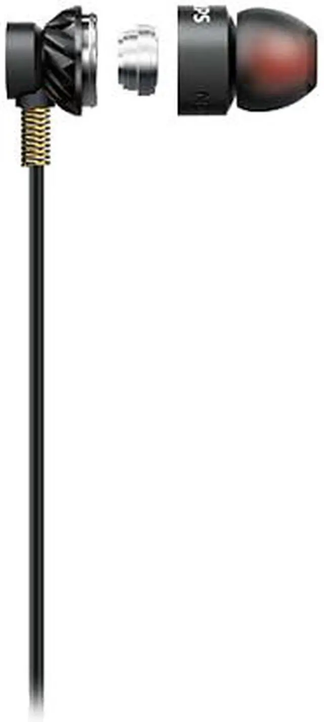 Alt view image 3 of 5 - PHILIPS SHE5300BK/27 Metallic "Powerful Bass" In Ear Headphones, Black