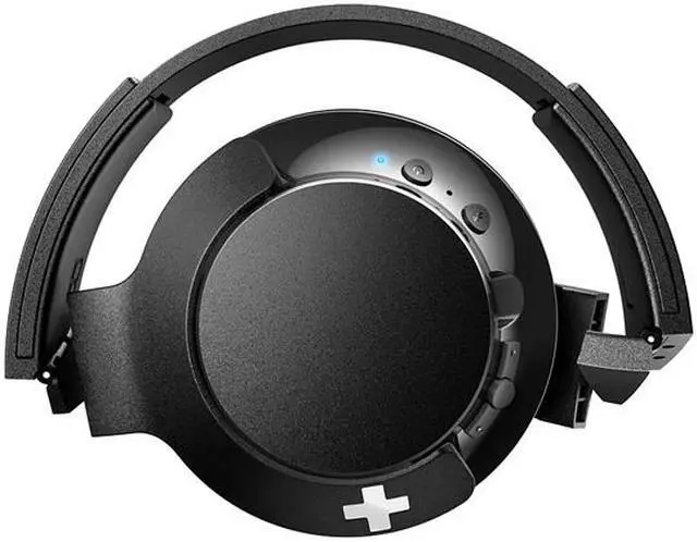 Alt view image 4 of 9 - Philips SHB3175BK BASS+ Wireless Bluetooth Closed-Back Over-Ear Headphones with Mic - Black