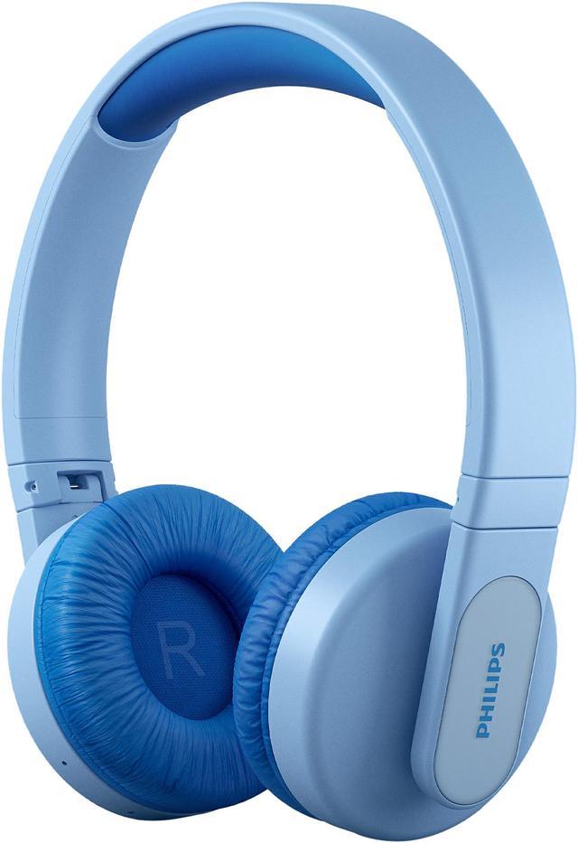 Philips K4206 Kids Wireless on-Ear Headphones with Parental Controls, Blue,  TAK4206BL 