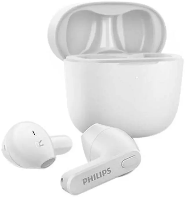 Alt view image 2 of 6 - Philips T2236 TWS In-Ear IPX4 18 Hours Play Time Microphone White