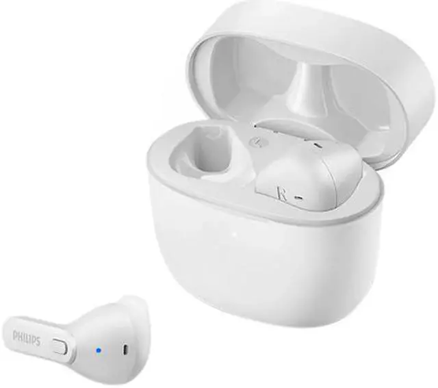 Alt view image 3 of 6 - Philips T2236 TWS In-Ear IPX4 18 Hours Play Time Microphone White