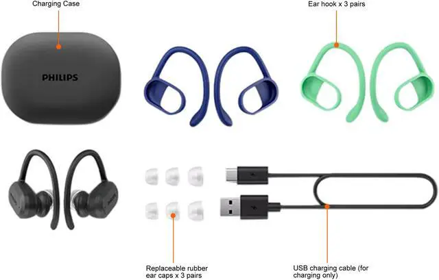 Alt view image 6 of 8 - Philips A7306 True wireless sports headphones