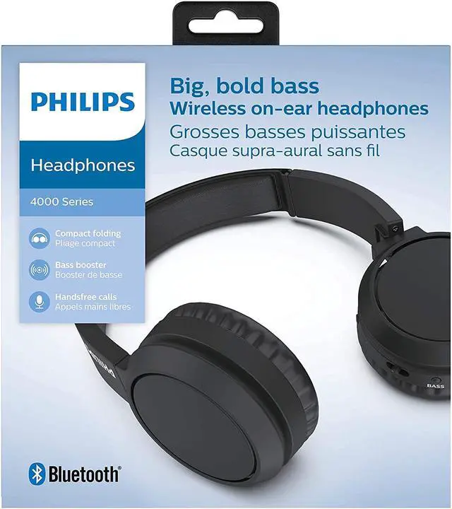 Alt view image 5 of 12 - PHILIPS Black TAH4205BK/00 On-ear Wireless Headphones