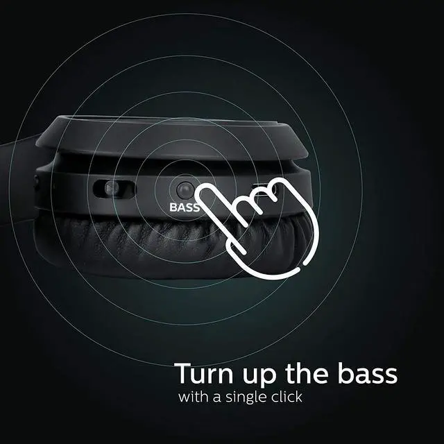 Alt view image 11 of 12 - PHILIPS Black TAH4205BK/00 On-ear Wireless Headphones