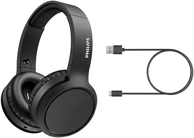 Alt view image 7 of 14 - Philips TAH5205 Compact fold, bass boost, 40mm drivers, 29 hrs (Black)