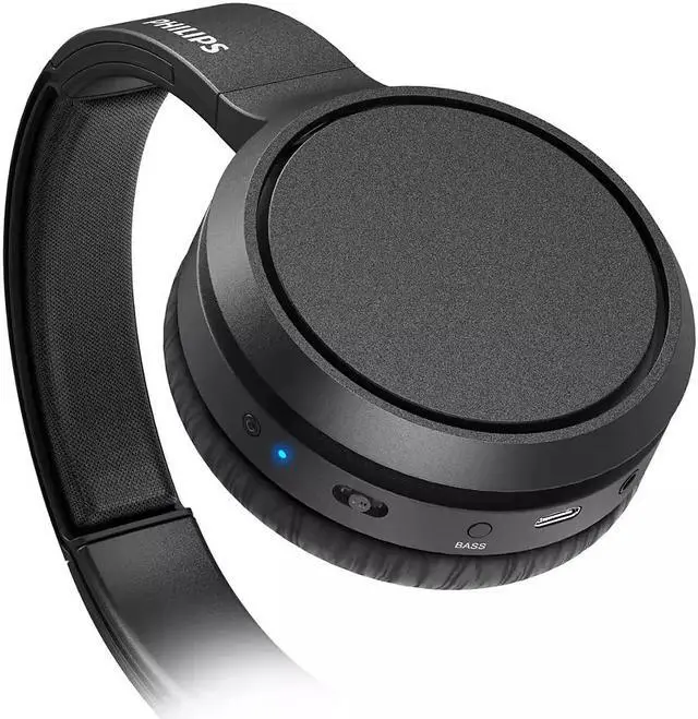 Alt view image 6 of 14 - Philips TAH5205 Compact fold, bass boost, 40mm drivers, 29 hrs (Black)