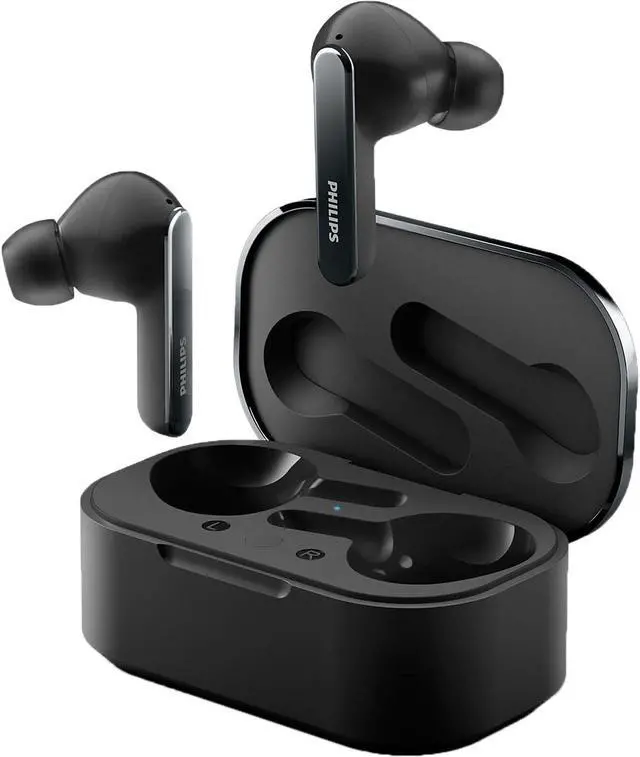 Alt view image 2 of 3 - Philips TAT5506 TWS, ANC, IPX5, Up to 32 hours play time, 10mm neodymium drivers, Clear calls, Mono Mode capable, Handy wireless charging case, Touch control, IR sensor, Philips app, Black