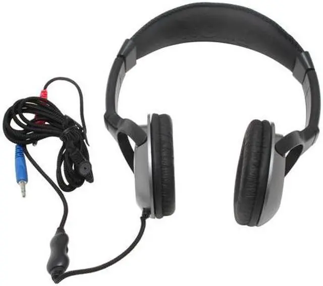 Alt view image 3 of 4 - SYBA Black CL-CM-502 3.5mm Stereo Sound Plug 3.5mm Microphone Plug Connector Binaural Stereo Headphone with Built-in Microphone