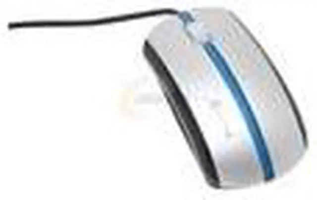Main image of SYBA CL-MS-069UP Silver 3 Buttons 1 x Wheel USB or PS/2 Wired Optical Combo Mouse With Blue LED Light