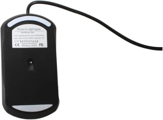 Alt view image 4 of 5 - SYBA CL-MS-069UP Silver 3 Buttons 1 x Wheel USB or PS/2 Wired Optical Combo Mouse With Blue LED Light