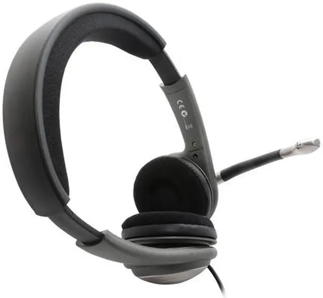Alt view image 3 of 5 - SYBA Grey USB Connector Binaural Ear Hook Stereo Headset