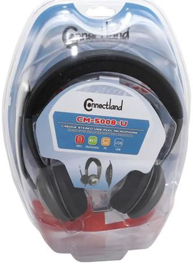 Alt view image 5 of 5 - SYBA Grey USB Connector Binaural Ear Hook Stereo Headset