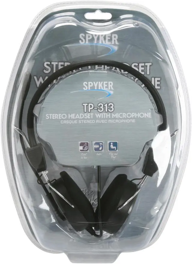 Alt view image 2 of 2 - Connectland TP-313 3.5mm Connector Circumaural Stereo Headset with Microphone