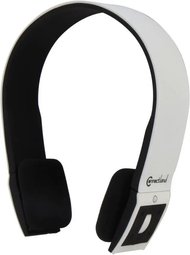 Main image of ConnectLand Black/White CL-AUD23029 Supra-aural Bluetooth v2.1 EDR Stereo Headset with Microphone - White/Black
