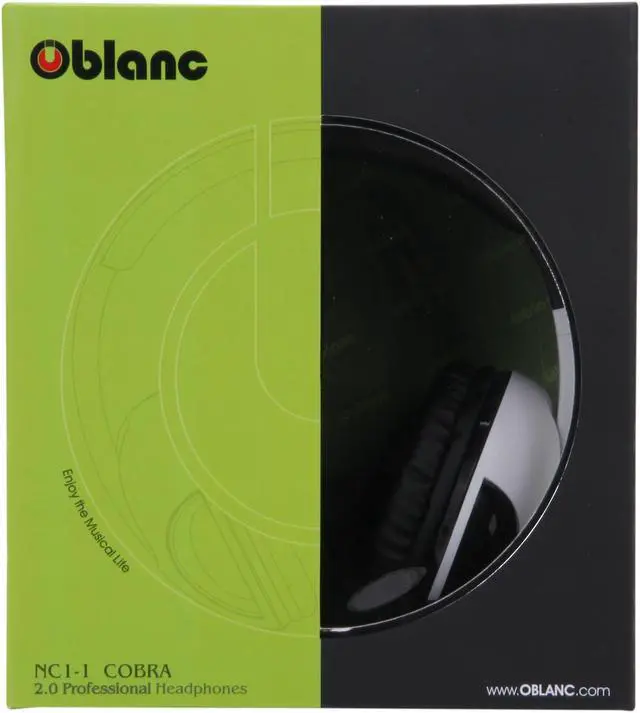 Alt view image 7 of 7 - Syba OG-AUD63039 Cobra Circumaural Massive 50mm Driver Audio Headphones w/ In-Line Microphone (White)