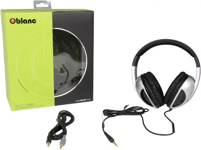 Alt view image 6 of 6 - SYBA OG-AUD63040-2 3.5mm Connector Oblanc Cobra200 2.0 Stereo Headphone with In-ine Mic