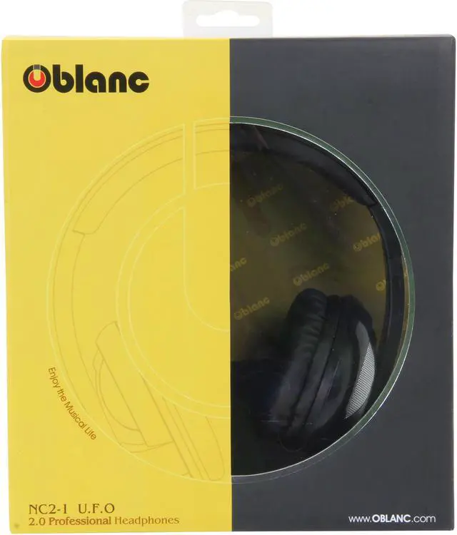 Alt view image 7 of 7 - SYBA Oblanc U.F.O 200 Around-Ear 2.0 Stereo Headphone with In-line Mic OG-AUD63042-2