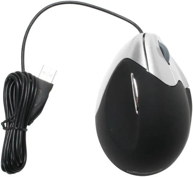 Alt view image 3 of 6 - Evoluent VM3-RSB Black/Silver 5 Buttons 1 x Wheel USB Optical VerticalMouse 3