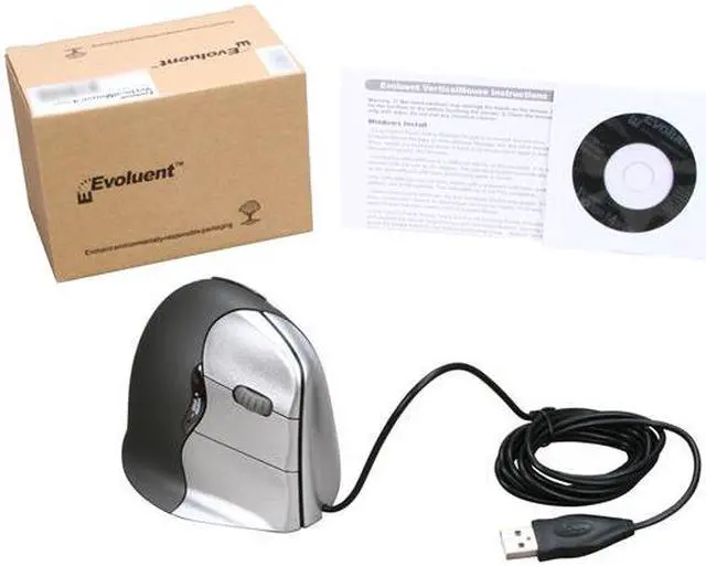 Alt view image 6 of 6 - Evoluent VM4R VerticalMouse 4 Ergonomic USB Mouse Med to Large Right Hand