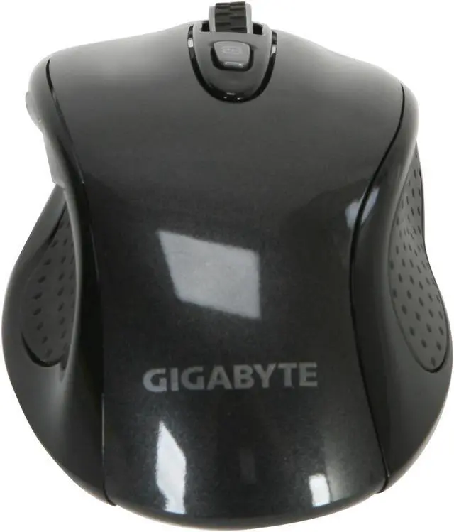 Alt view image 2 of 8 - GIGABYTE M7700 GM-M7700 Noble Black Tilt Wheel USB RF Wireless Laser Mouse