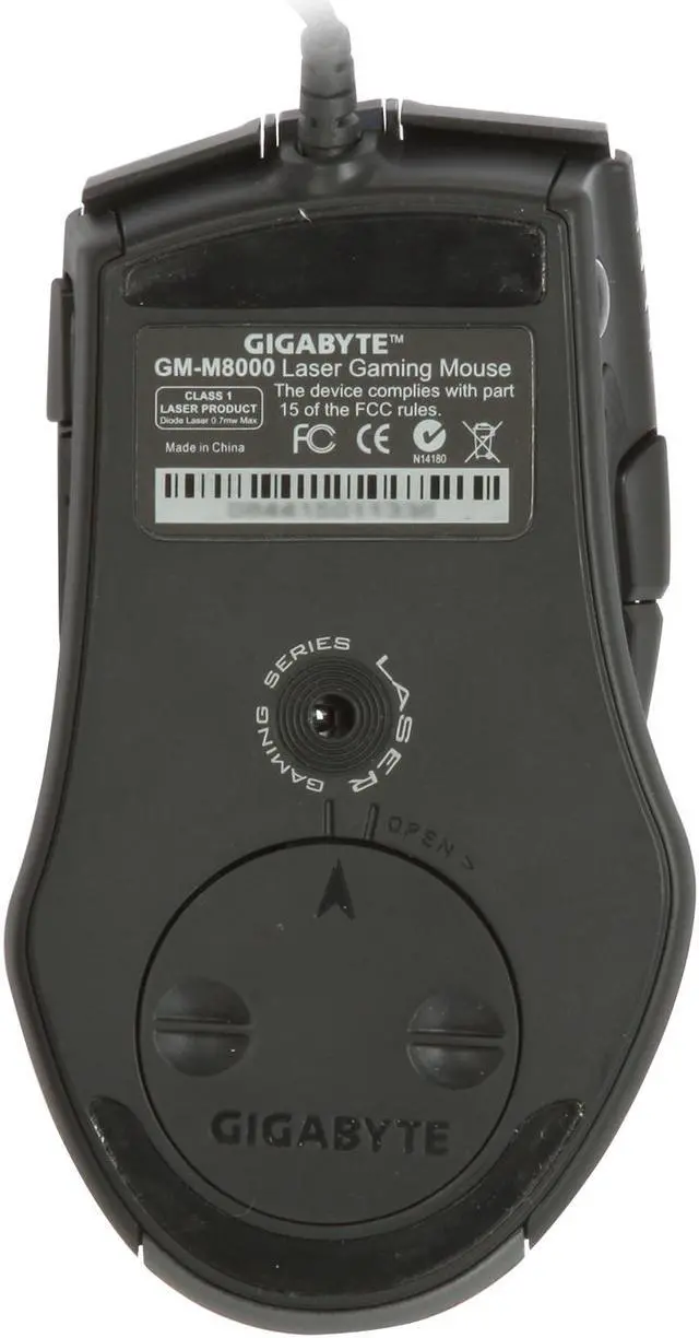 Alt view image 6 of 7 - GIGABYTE GM-M8000 Black 7 Buttons Tilt Wheel USB Laser Gaming Mouse