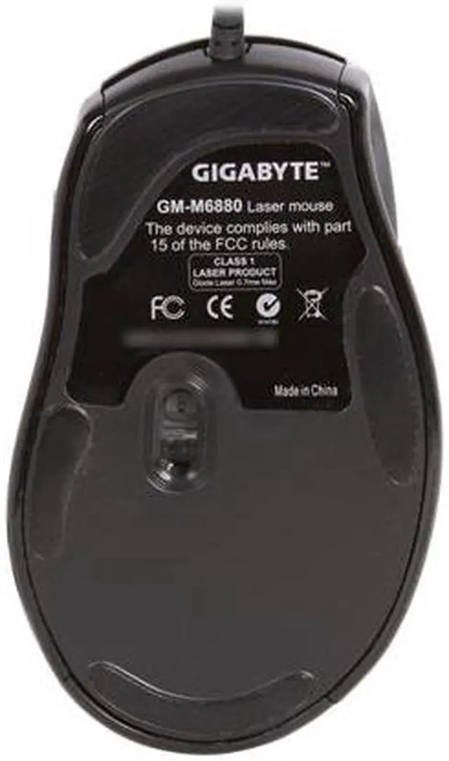 Alt view image 4 of 5 - GIGABYTE GM-M6880 Metal Black 1 x Wheel USB Wired Laser Gaming Mouse