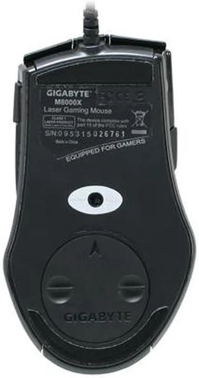 Alt view image 3 of 4 - GIGABYTE GM-M8000X Rubber Black 7 Buttons USB Wired Laser Gaming Mouse