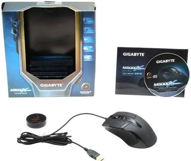 Alt view image 4 of 4 - GIGABYTE GM-M8000X Rubber Black 7 Buttons USB Wired Laser Gaming Mouse