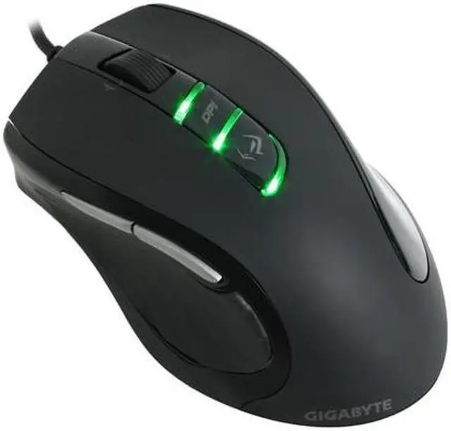 Alt view image 3 of 5 - GIGABYTE GM-M6980 Black Tilt Wheel USB Wired Laser Gaming Mouse