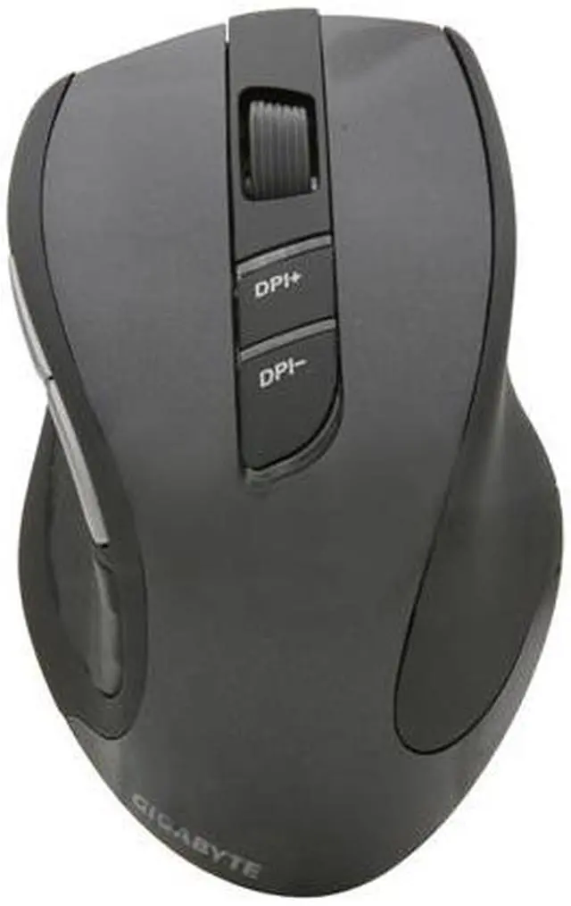 Alt view image 2 of 5 - GIGABYTE ECO600 GM-ECO600 Black 1 x Wheel USB RF Wireless Laser Mouse