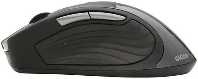 Alt view image 3 of 5 - GIGABYTE ECO600 GM-ECO600 Black 1 x Wheel USB RF Wireless Laser Mouse