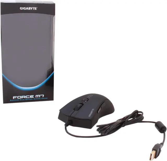 Alt view image 5 of 5 - GIGABYTE GM-FORCE M7 5 Buttons 1 x Wheel USB Wired Optical Gaming Mouse