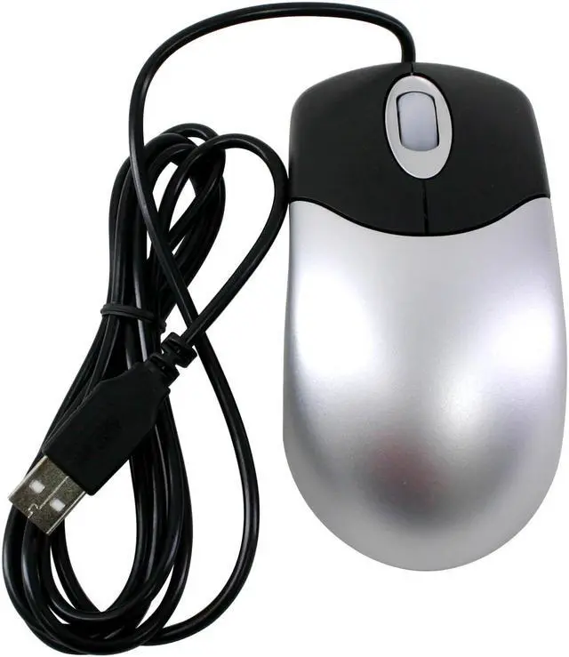 Alt view image 2 of 4 - DCT Factory 03M-018 Black & Silver 3 Buttons 1 x Wheel USB Wired Optical Mouse