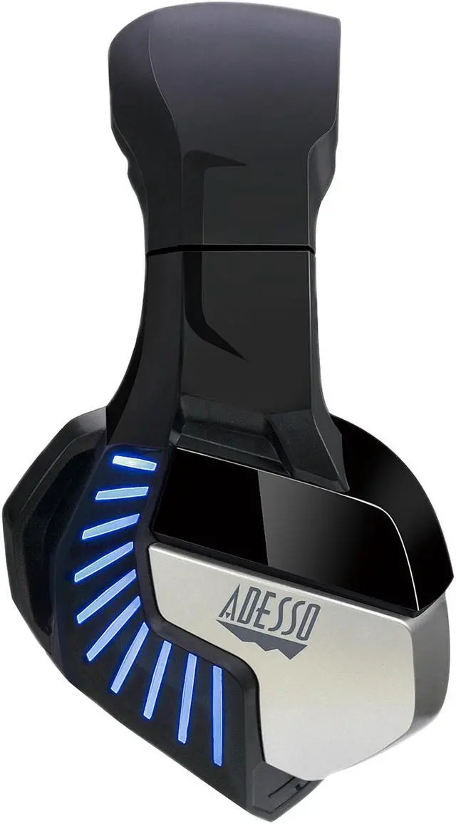 Alt view image 3 of 9 - Adesso Virtual 7.1 Surround Sound Gaming Headphone/Headset with Vibration