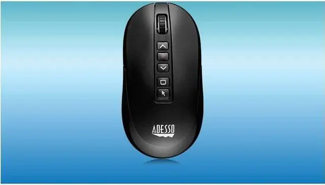 Alt view image 12 of 15 - Adesso Air Mouse Wireless Multifunctional Desktop Presenter Mouse With Laser Pointer iMouse P40