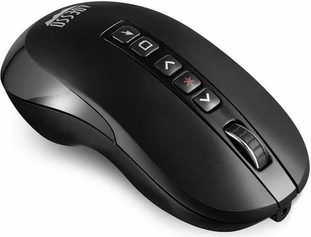 Alt view image 3 of 15 - Adesso Air Mouse Wireless Multifunctional Desktop Presenter Mouse With Laser Pointer iMouse P40