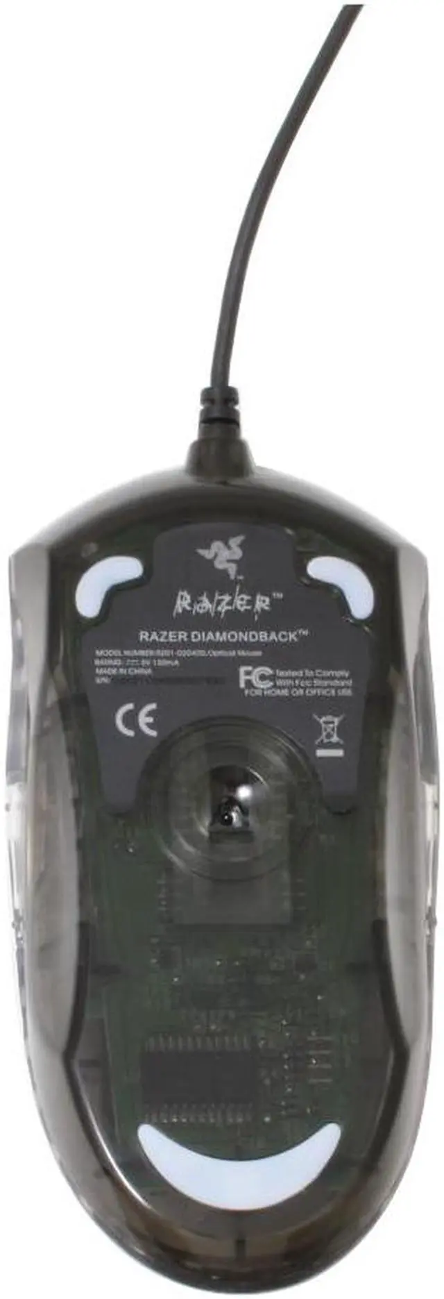 Alt view image 7 of 9 - RAZER RZ01-00020400-R2M1 Acid Green 7 Buttons 1 x Wheel USB Wired Optical 1600 dpi Diamondback Gaming Mouse