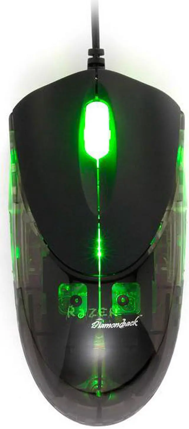Alt view image 5 of 9 - RAZER RZ01-00020400-R2M1 Acid Green 7 Buttons 1 x Wheel USB Wired Optical 1600 dpi Diamondback Gaming Mouse