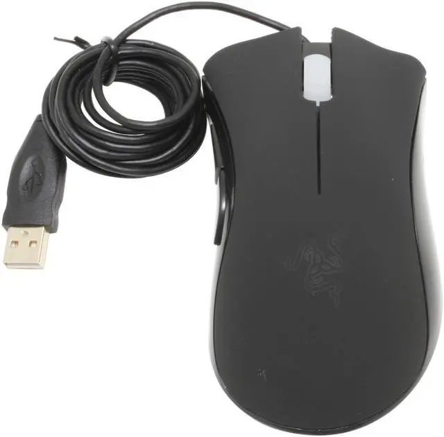 Alt view image 2 of 5 - RAZER DeathAdder Black 5 Buttons 1 x Wheel USB Wired Optical Gaming Mouse