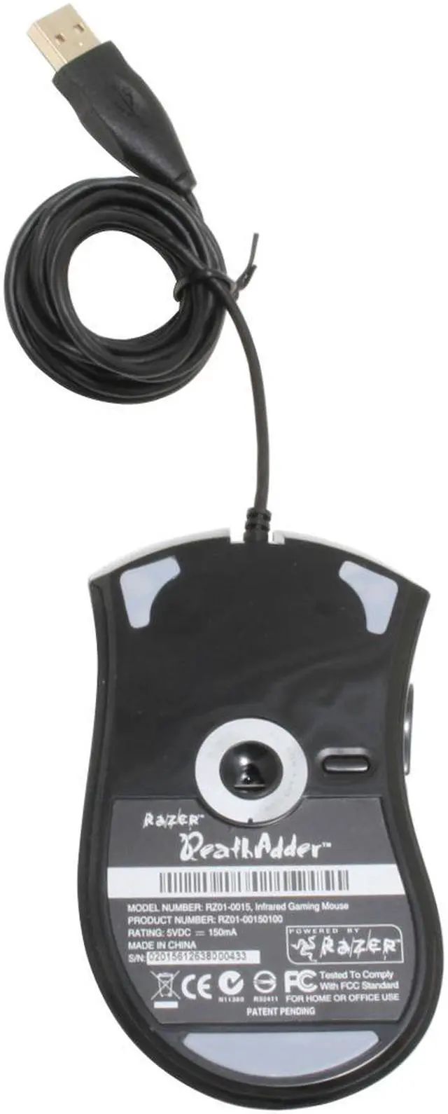 Alt view image 3 of 5 - RAZER DeathAdder Black 5 Buttons 1 x Wheel USB Wired Optical Gaming Mouse