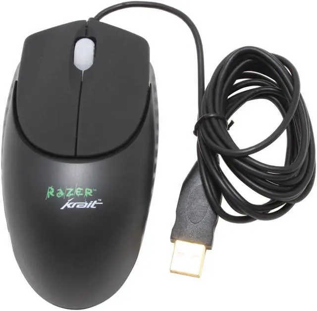 Alt view image 3 of 10 - RAZER KRAIT RZ01-00110100 Black 3 Buttons 1 x Wheel USB Wired Optical Mouse