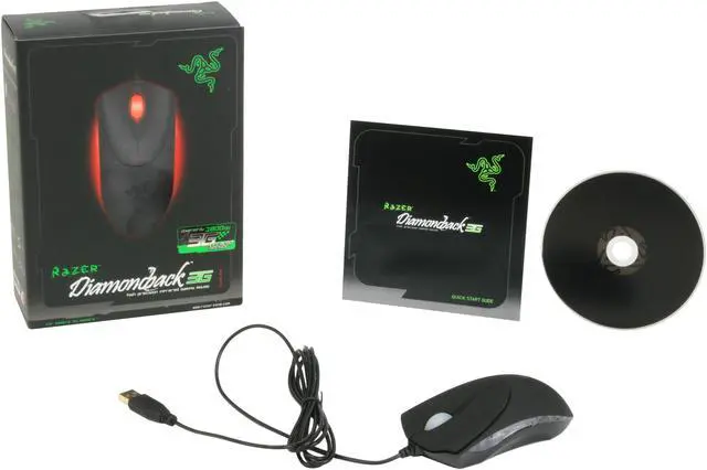 Alt view image 11 of 11 - RAZER Diamondback 3G Flame Red 7 Buttons 1 x Wheel USB 3G infrared Gaming Mouse