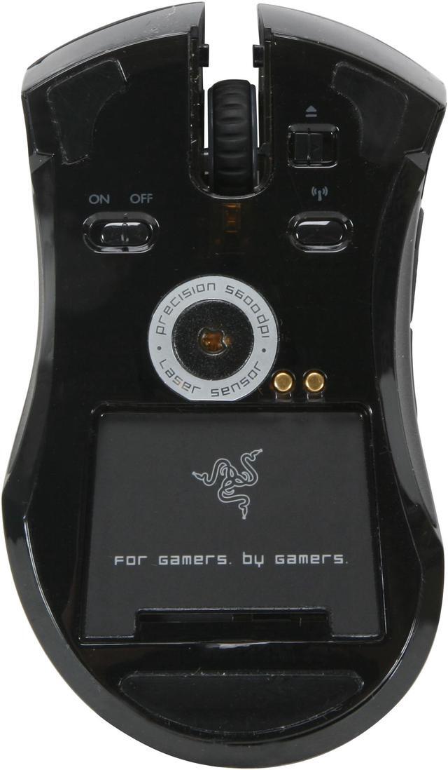 Alt view image 6 of 7 - RAZER Mamba Black 7 Buttons USB Laser Gaming Mouse - Dual Mode Wired/Wireless Functionality