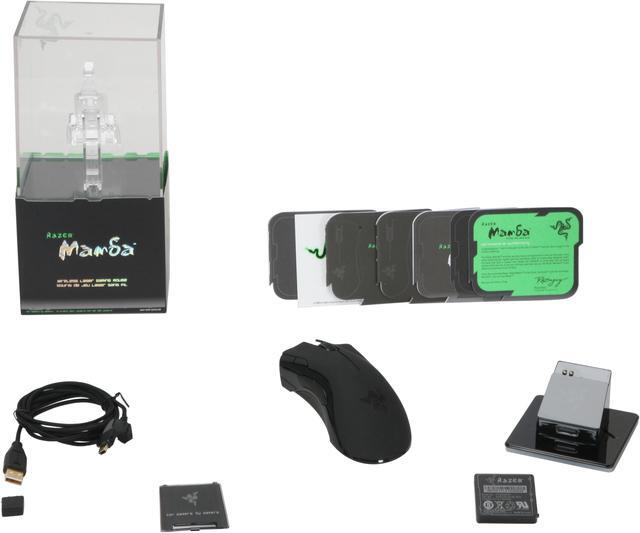 Alt view image 7 of 7 - RAZER Mamba Black 7 Buttons USB Laser Gaming Mouse - Dual Mode Wired/Wireless Functionality