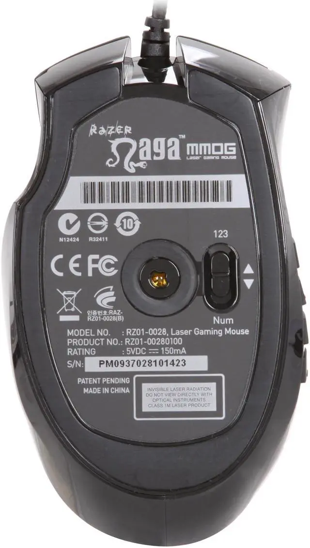 Alt view image 4 of 5 - RAZER Naga Massively Multiplayer Online Gaming Mouse